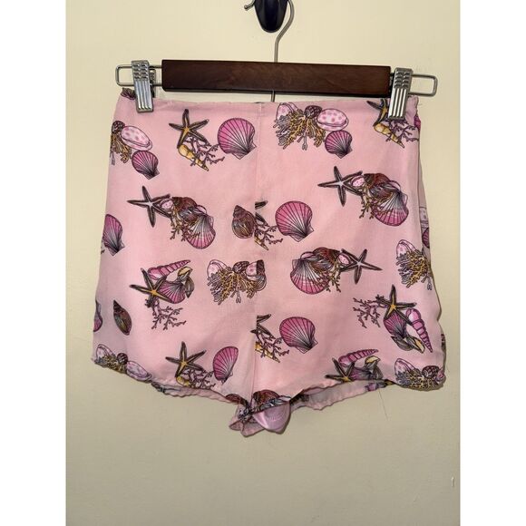 Urban Renewal Pants - Urban Renewal Urban Outfitters Pink Sea Shell Pinup Shorts High Rise Small